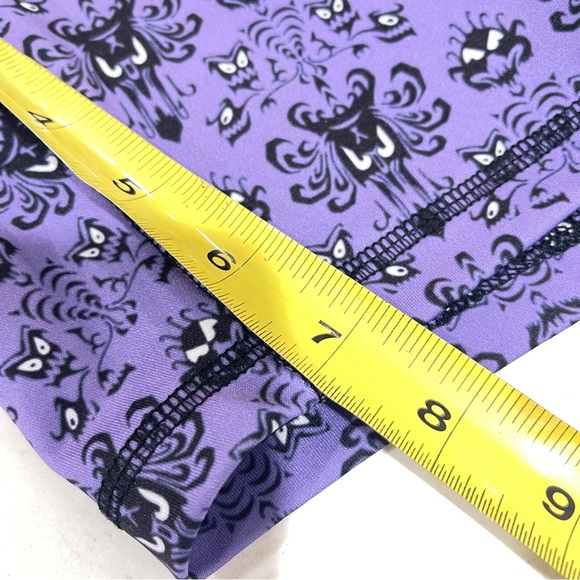 Disney Haunted Mansion wallpaperPatterned Women's Bike Shorts with Black Accents - Picture 7 of 8